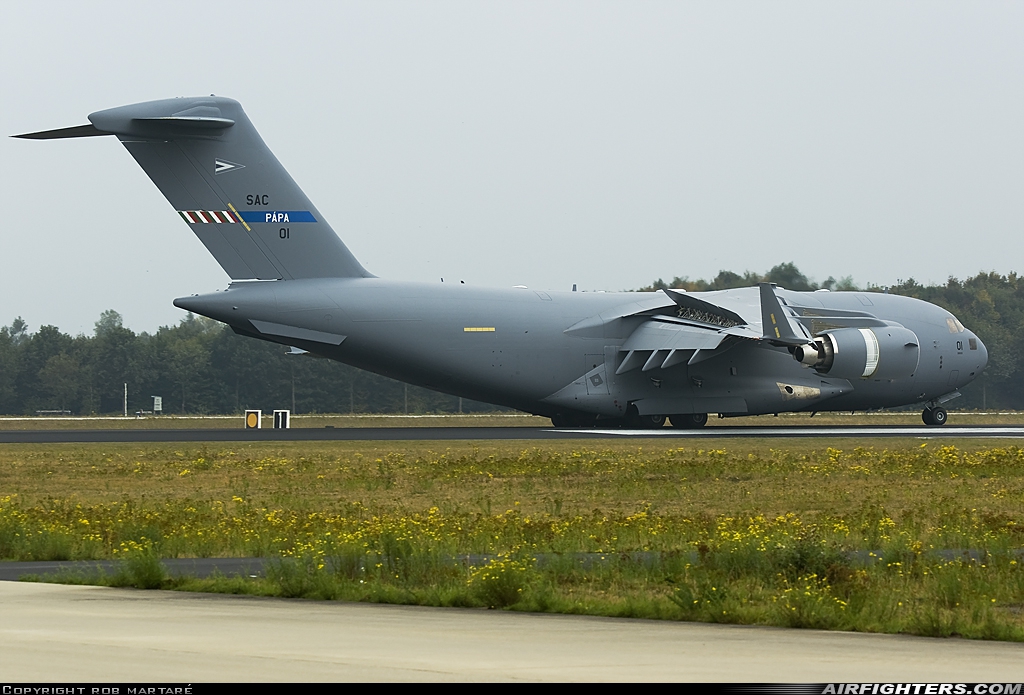 NATO - Strategic Airlift Capability Boeing C-17A Globemaster III 08-0001 at Eindhoven (- Welschap) (EIN / EHEH), Netherlands