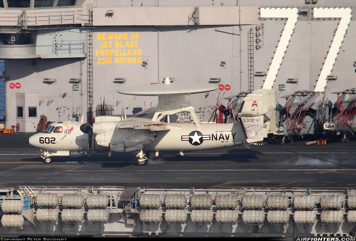 USA - Navy Grumman E-2C Hawkeye 165302 at Off-Airport - Persian Gulf, International Airspace