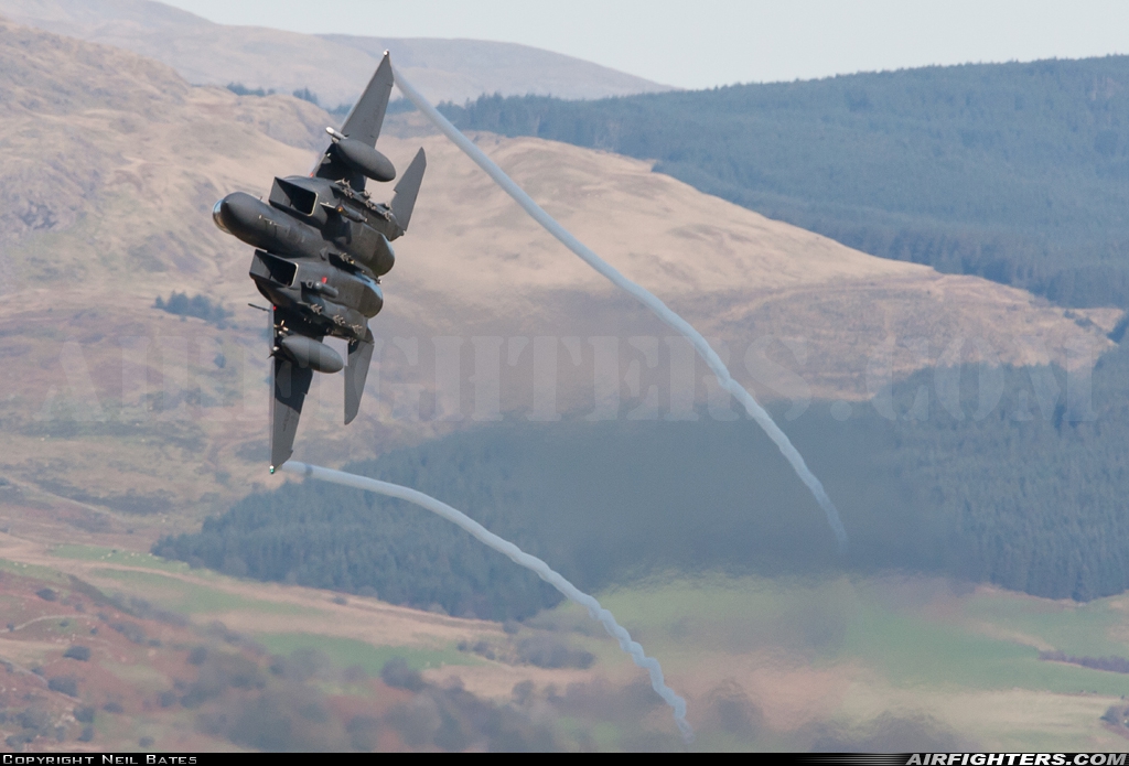 USA - Air Force McDonnell Douglas F-15E Strike Eagle 91-0332 at Off-Airport - Machynlleth Loop Area, UK
