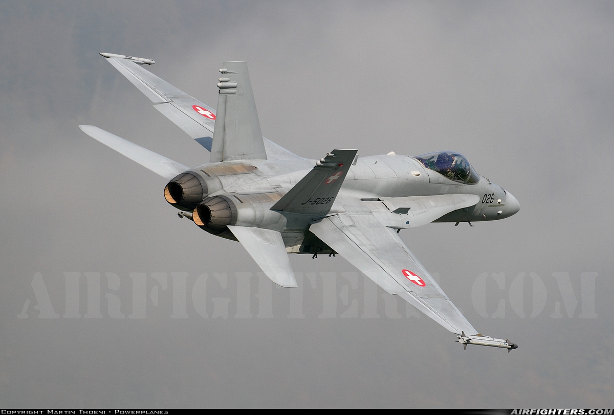 Switzerland - Air Force McDonnell Douglas F/A-18C Hornet J-5026 at Alpnach (LSMA), Switzerland