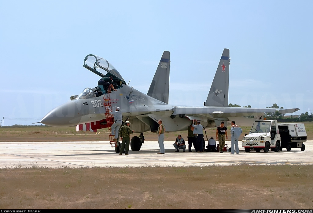 Company Owned - Sukhoi Design Bureau Sukhoi Su-30MK Flanker 502 at Luqa - Malta International (MLA / LMML), Malta