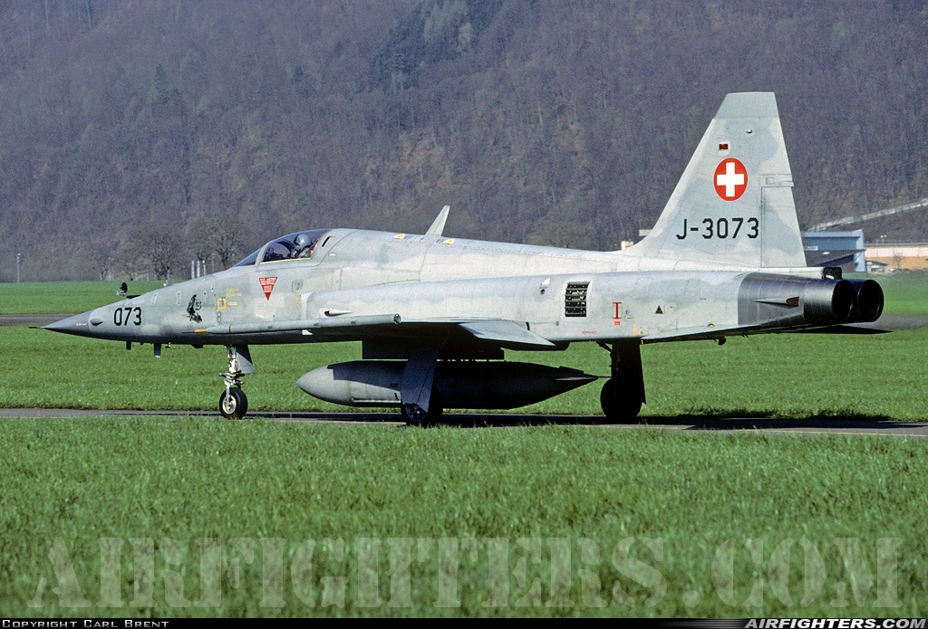 Switzerland - Air Force Northrop F-5E Tiger II J-3073 at Buochs (Stans) (LSMU / LSZC), Switzerland