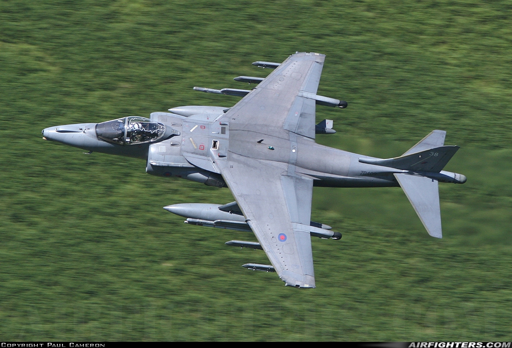 UK - Navy British Aerospace Harrier GR.9 ZD409 at Off-Airport - Machynlleth Loop Area, UK