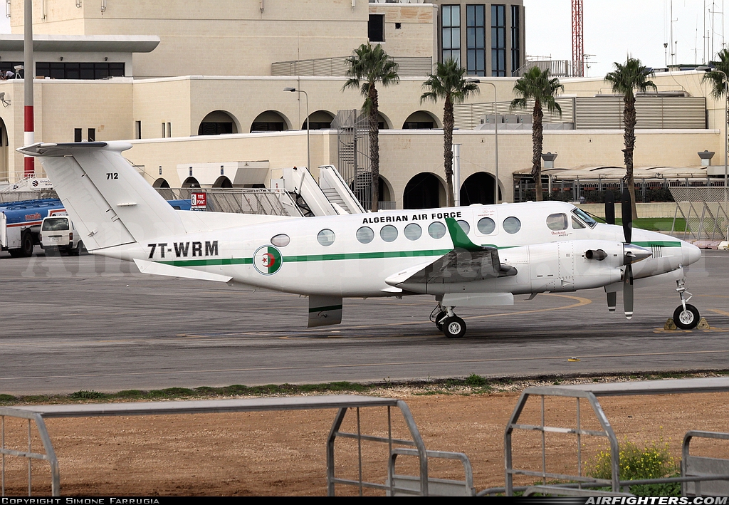 Algeria - Air Force Beech Super King Air 350 7T-WRM at Luqa - Malta International (MLA / LMML), Malta