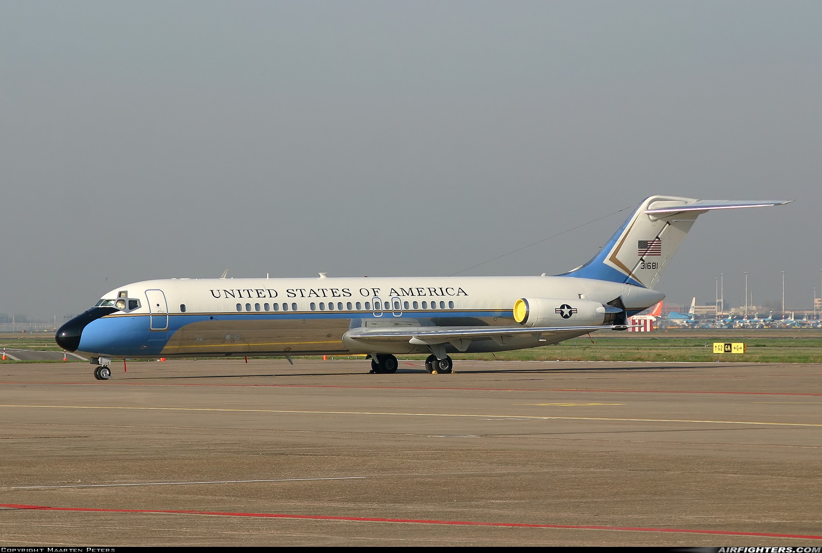 USA - Air Force McDonnell Douglas VC-9C (DC-9-32) 73-1681 at Amsterdam - Schiphol (AMS / EHAM), Netherlands