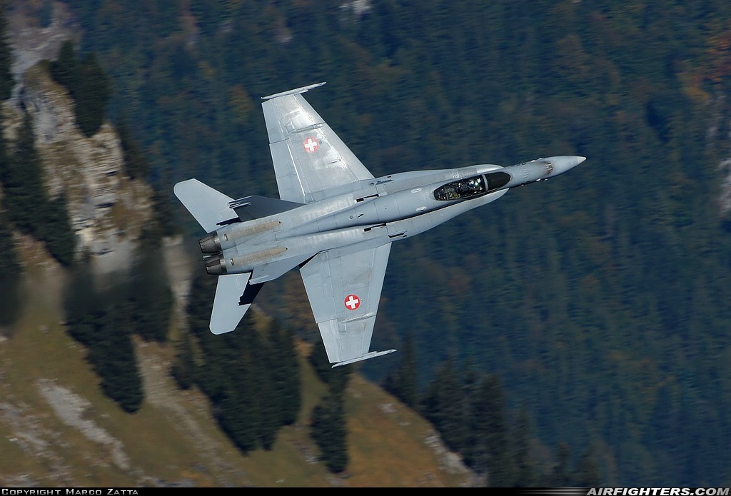 Switzerland - Air Force McDonnell Douglas F/A-18C Hornet J-5022 at Off-Airport - Axalp, Switzerland