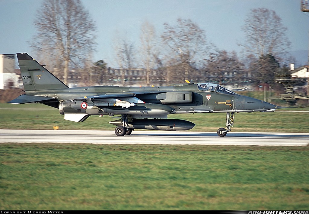 France - Air Force Sepecat Jaguar A A138 at Treviso - Istrana (Vittorio Bragadin) (LIPS), Italy
