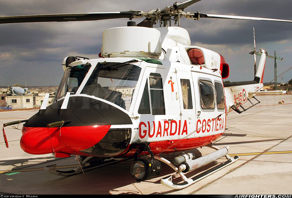 Italy - Guardia Costiera Agusta-Bell AB-412HP Grifone MM81473 at Luqa - Malta International (MLA / LMML), Malta