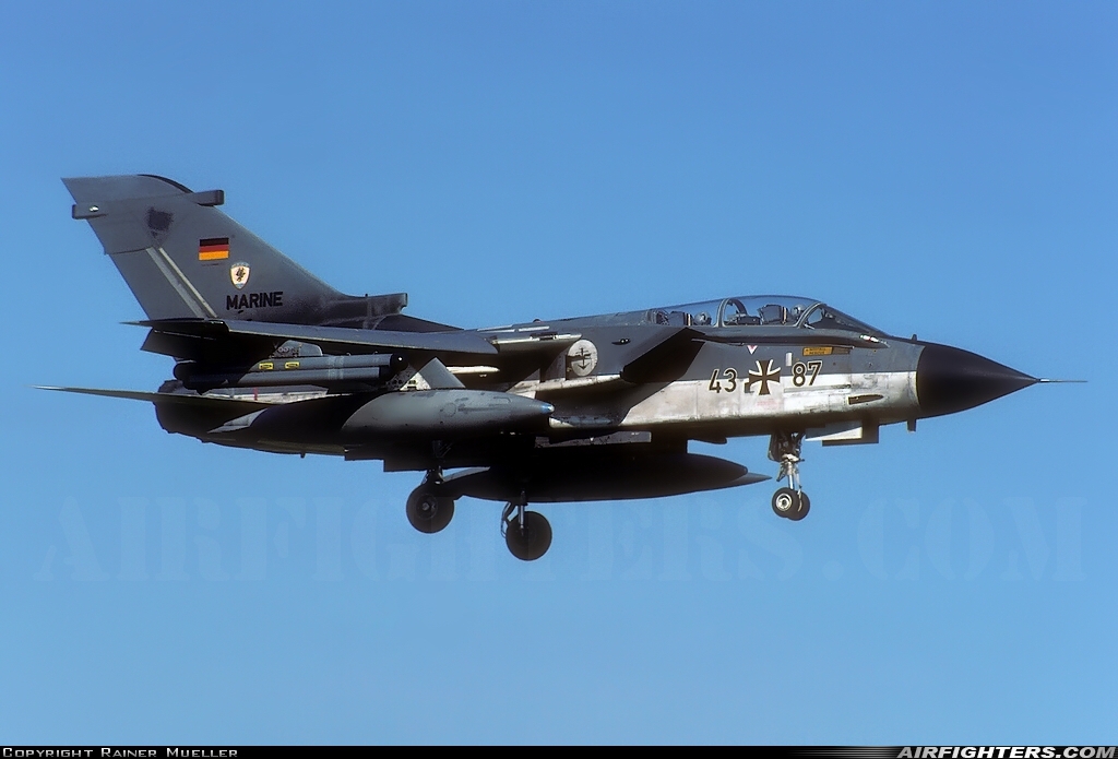 Germany - Navy Panavia Tornado IDS 43+87 at Eggebek (ETME), Germany