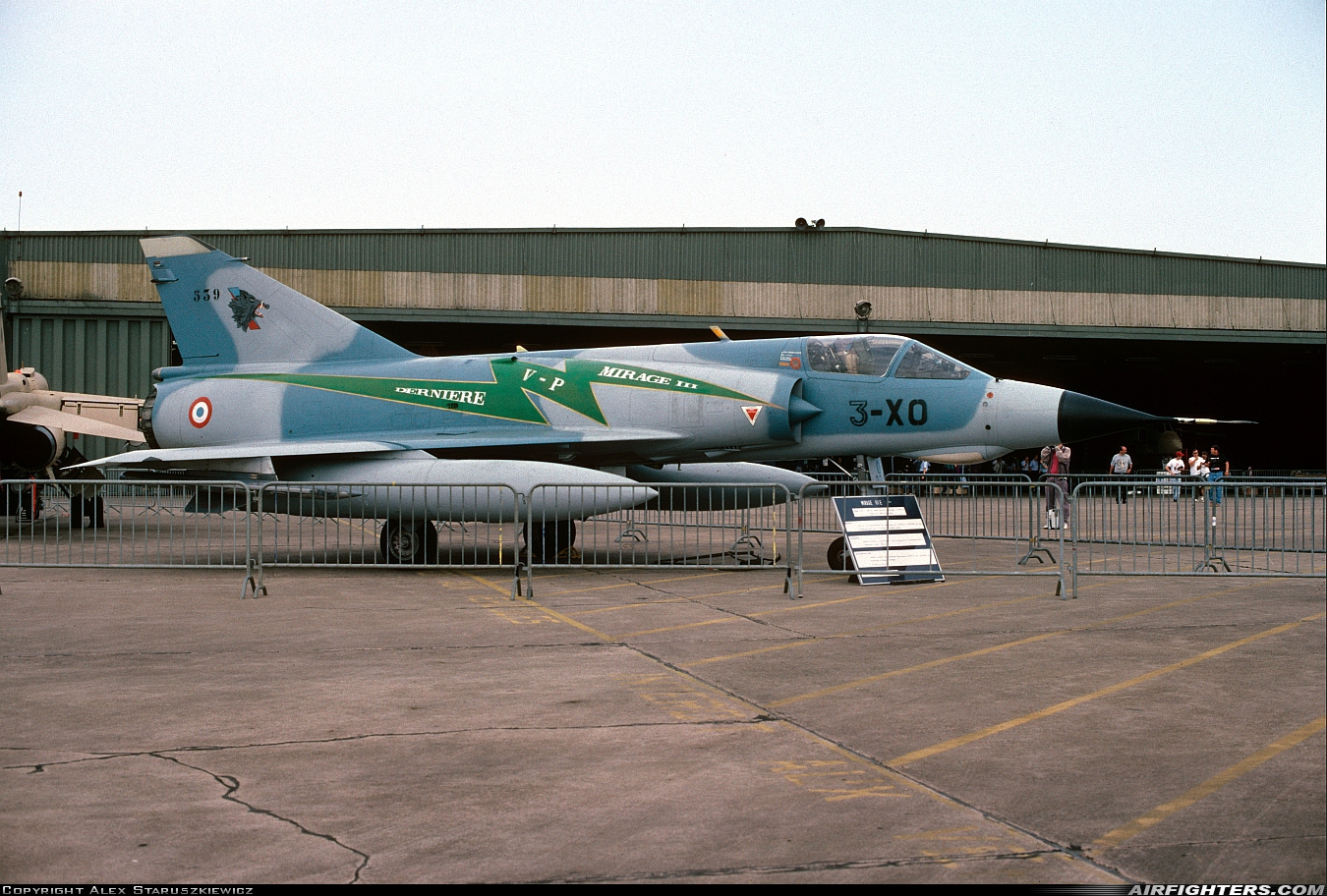France - Air Force Dassault Mirage IIIE 539 at Toul - Rosieres (LFSL), France