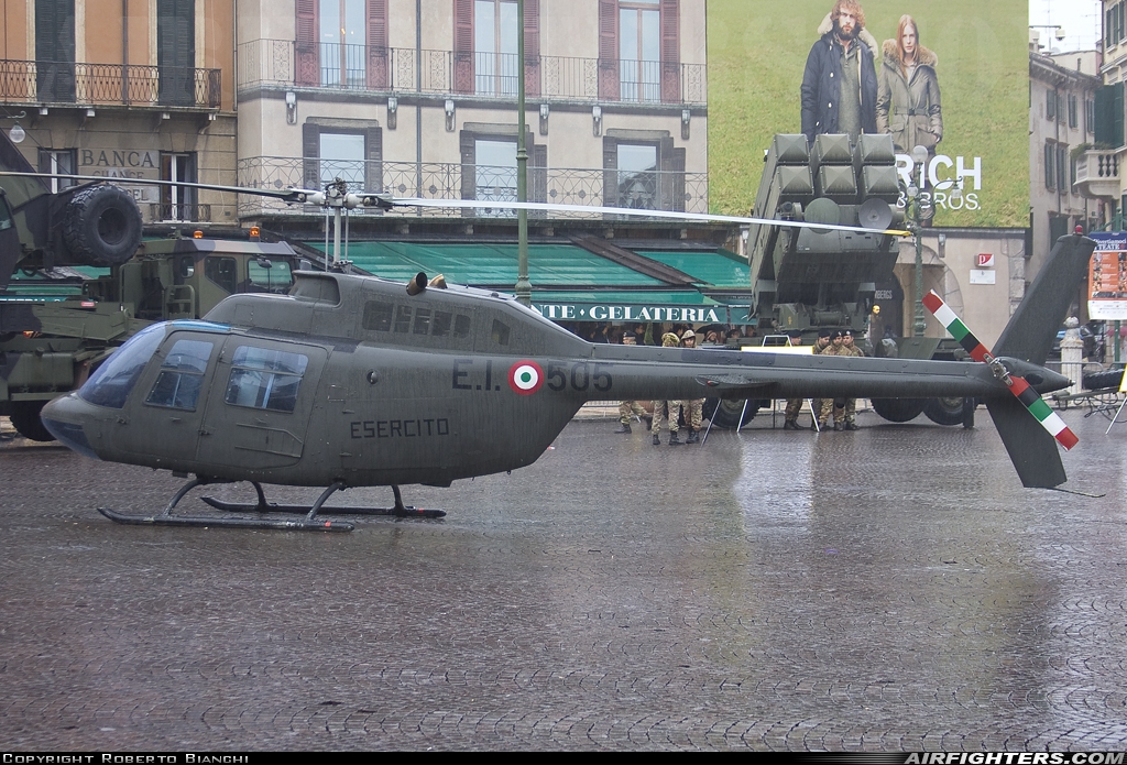 Italy - Army Agusta-Bell AB-206A MM80566 at Off-Airport - Verona, Italy
