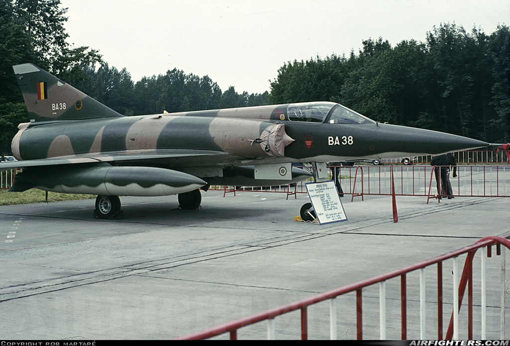 Belgium - Air Force Dassault Mirage 5BA BA38 at Beauvechain (EBBE), Belgium
