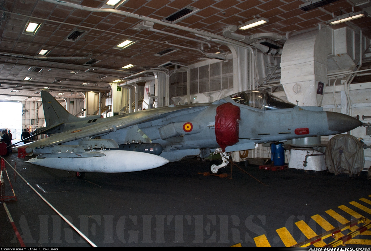 Spain - Navy McDonnell Douglas EAV-8B+ Harrier II VA.1B-36 at Off-Airport - Cartagena Port, Spain