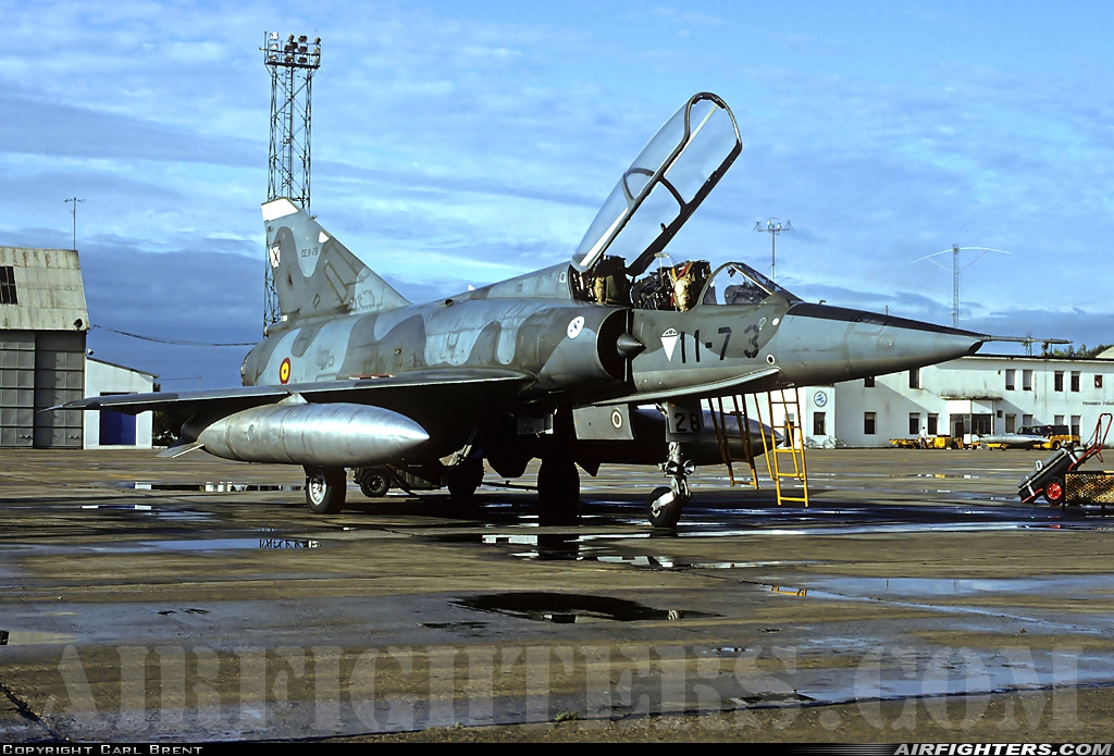 Spain - Air Force Dassault Mirage IIIDE CE.11-28 at Valencia (- Manises) (VLC / LEVC), Spain