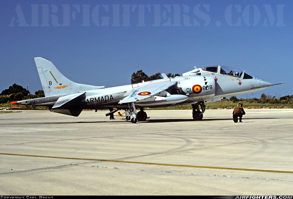 Spain - Navy McDonnell Douglas TAV-8S VAE.1-7 at Rota (LERT), Spain