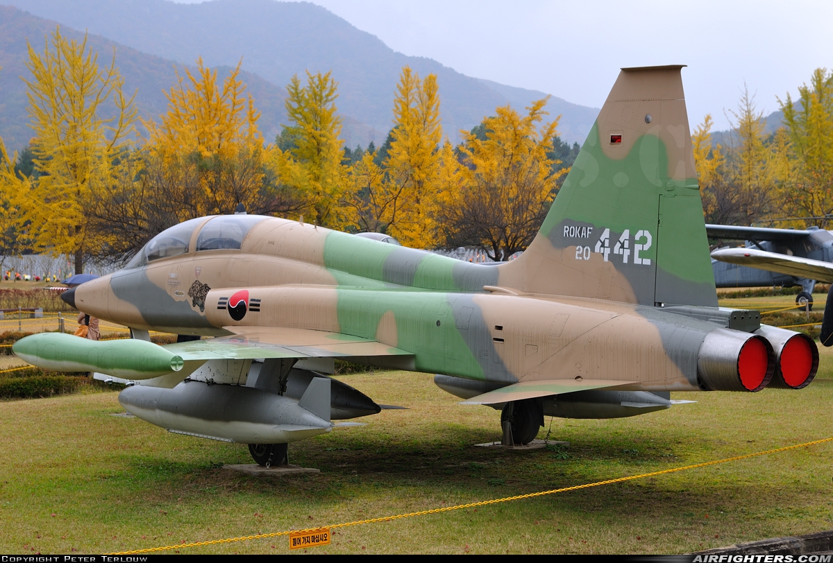 South Korea - Air Force Northrop F-5B Freedom Fighter 20-442 at Off-Airport - Daejeon, South Korea