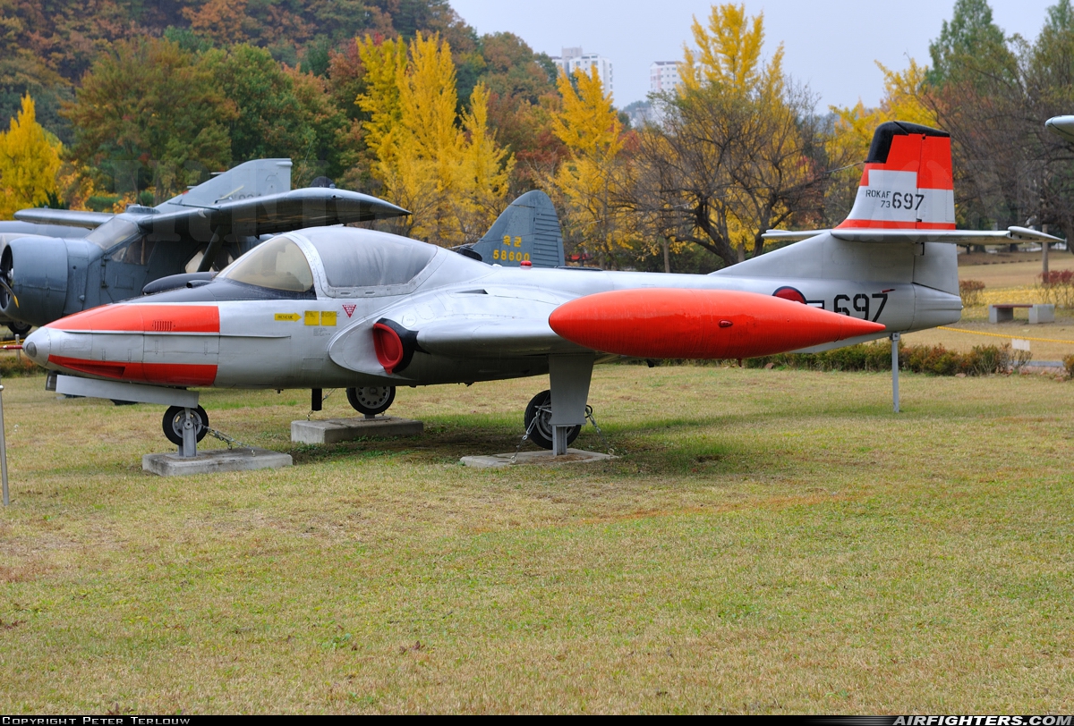 South Korea - Air Force Cessna T-37A Tweety Bird (318A) 73-697 at Off-Airport - Daejeon, South Korea