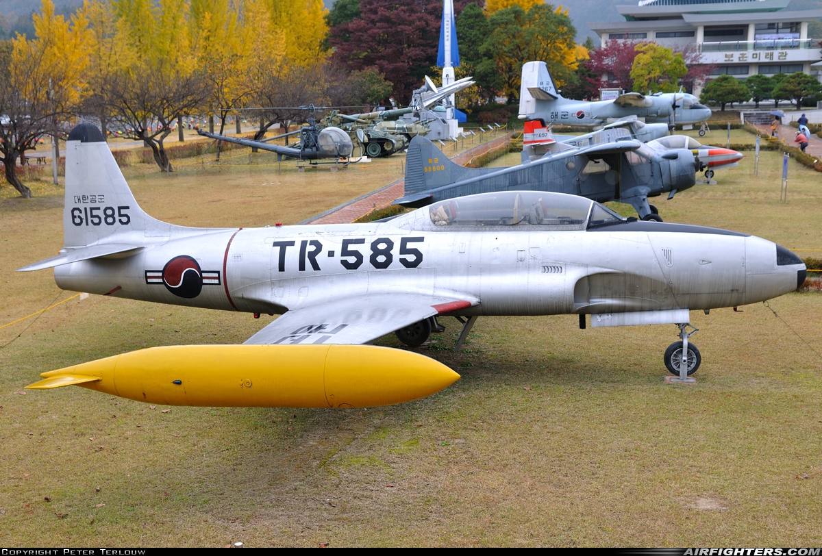 South Korea - Air Force Lockheed T-33A Shooting Star 61585 at Off-Airport - Daejeon, South Korea
