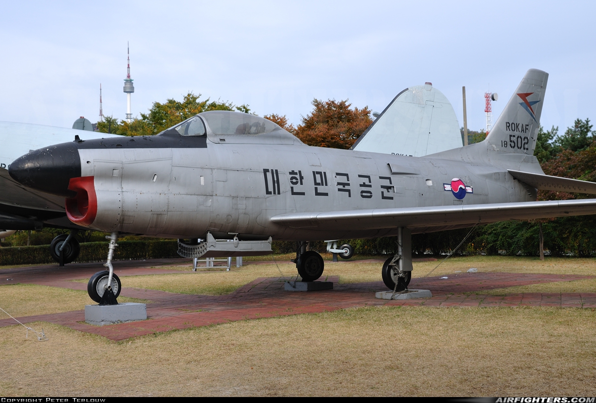 South Korea - Air Force North American F-86D Sabre 18-502 at Off-Airport - Seoul, South Korea