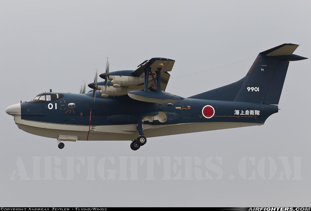 Japan - Navy Shin Maywa US-2 9901 at Atsugi - Naval Air Facility (RJTA), Japan