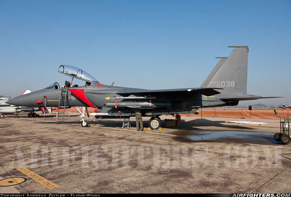 South Korea - Air Force Boeing F-15K Slam Eagle 02-038 at Osan (K-55) (OSN / RKSO), South Korea