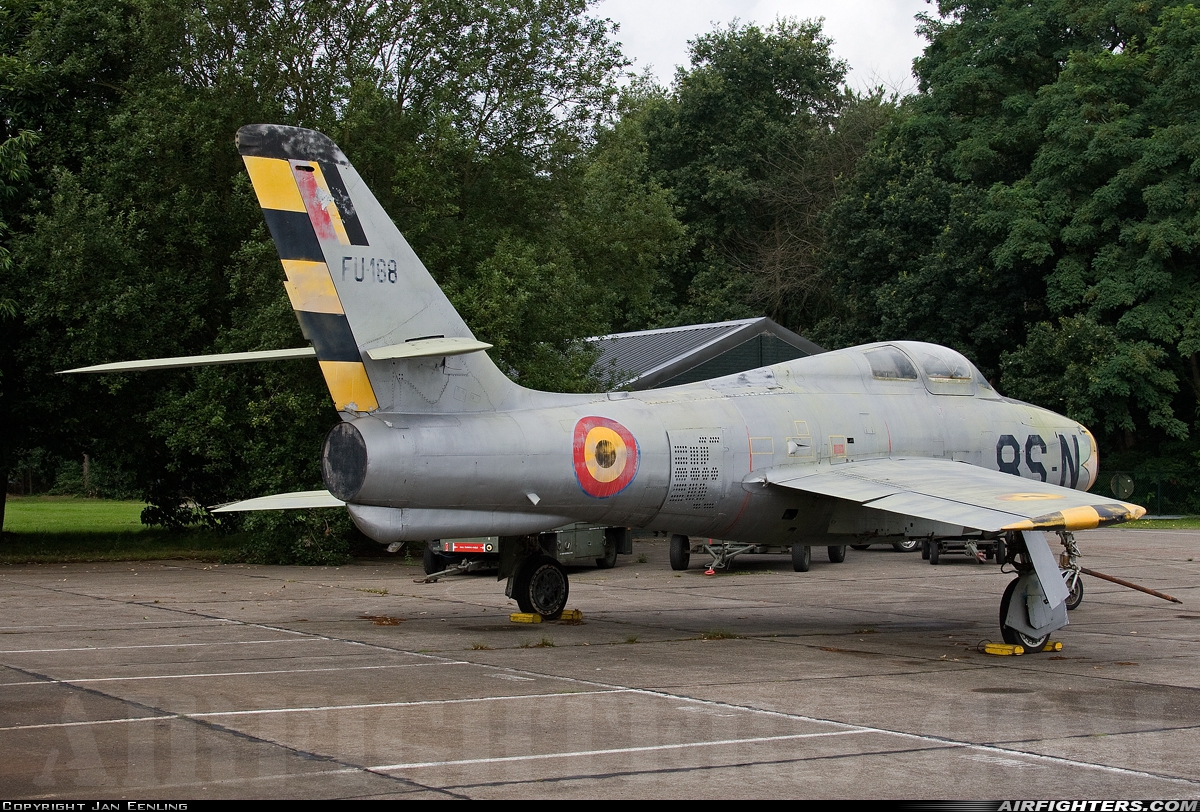 Belgium - Air Force Republic F-84F Thunderstreak FU-188 at Kleine Brogel (EBBL), Belgium