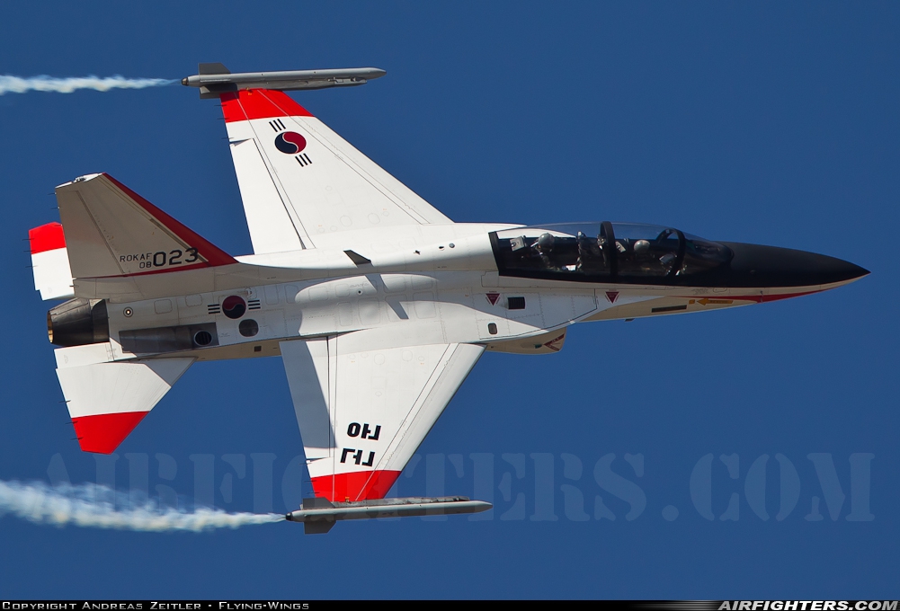 South Korea - Air Force Korean Aerospace Industries T-50 Golden Eagle 08-023 at Seoul - Sinchonri (K-16) (SSN / RKSM), South Korea