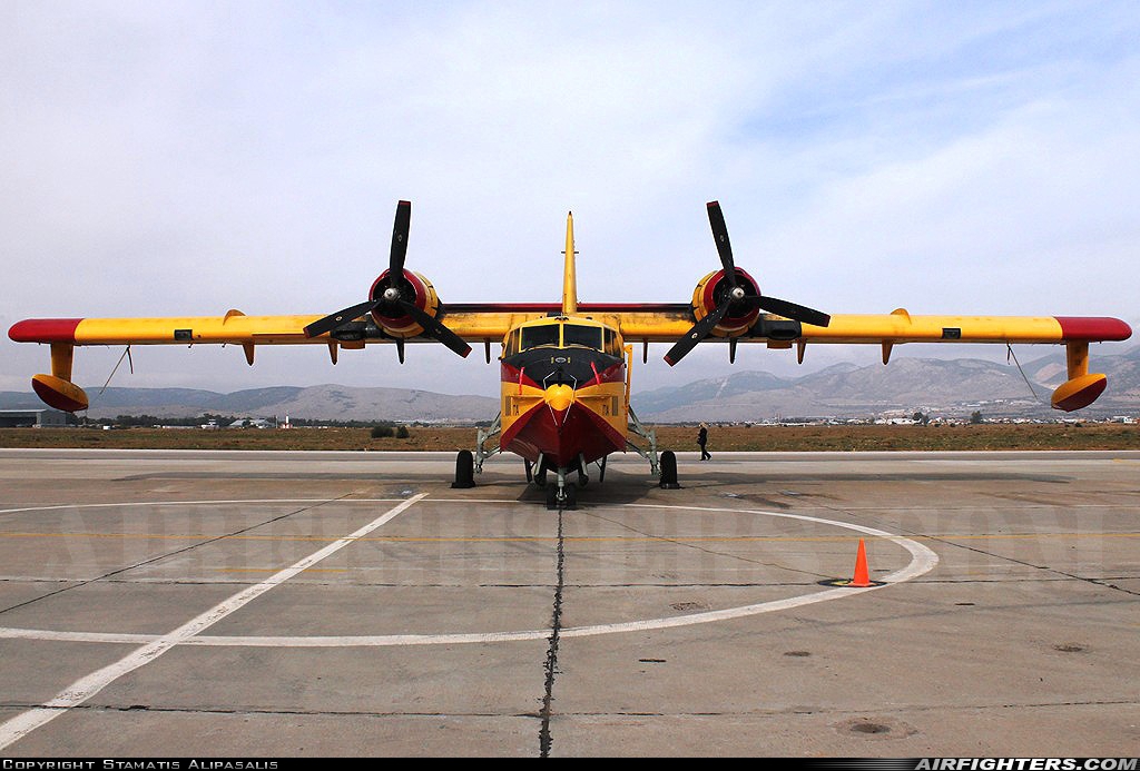 Greece - Air Force Canadair CL-215-1A10 1111 at Elefsís (LGEL), Greece