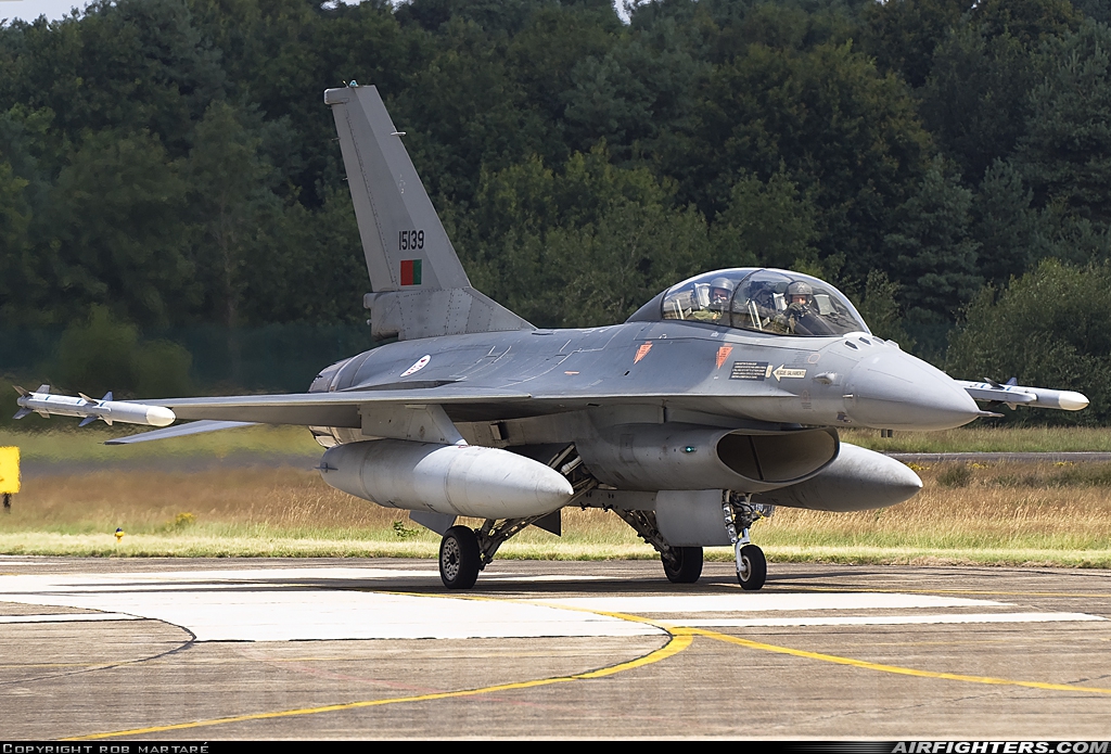 Portugal - Air Force General Dynamics F-16BM Fighting Falcon 15139 at Kleine Brogel (EBBL), Belgium
