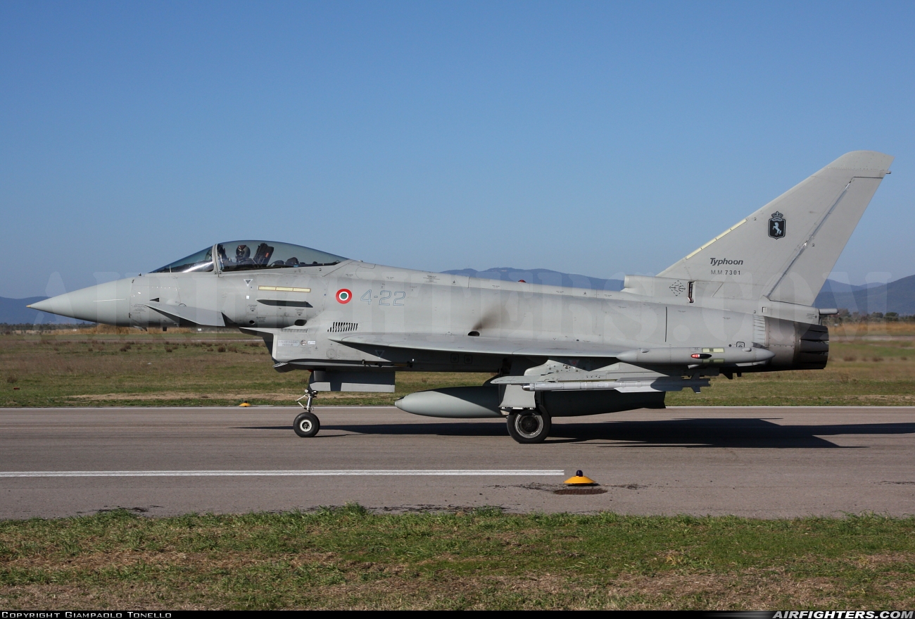 Italy - Air Force Eurofighter F-2000A Typhoon (EF-2000S) MM7301 at Grosseto (- Corrado Baccarini) (GRS / LIRS), Italy