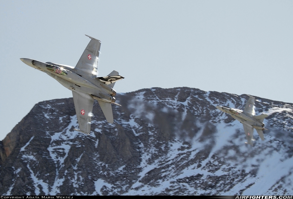 Switzerland - Air Force McDonnell Douglas F/A-18C Hornet J-5011 at Off-Airport - Axalp, Switzerland