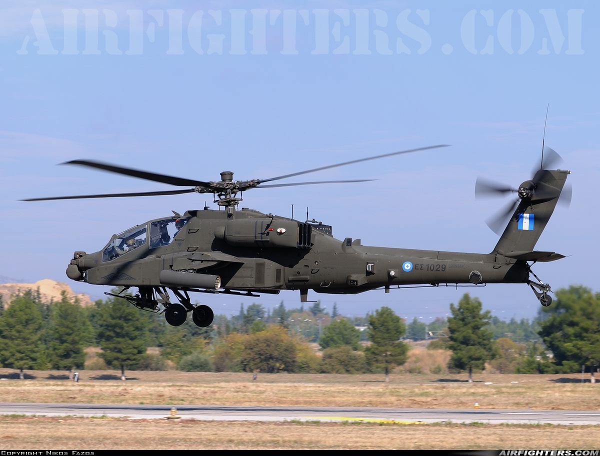 Greece - Army Boeing AH-64DHA Apache Longbow ES1029 at Tanagra (LGTG), Greece