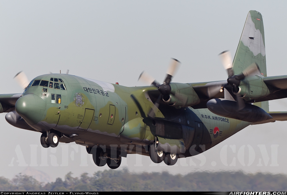 South Korea - Air Force Lockheed C-130H Hercules (L-382) 95-180 at Seoul - Sinchonri (K-16) (SSN / RKSM), South Korea