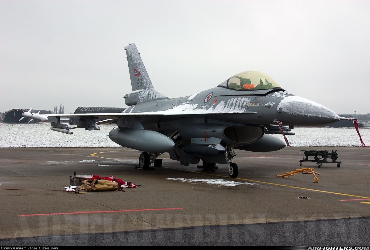 Norway - Air Force General Dynamics F-16AM Fighting Falcon 661 at Florennes (EBFS), Belgium