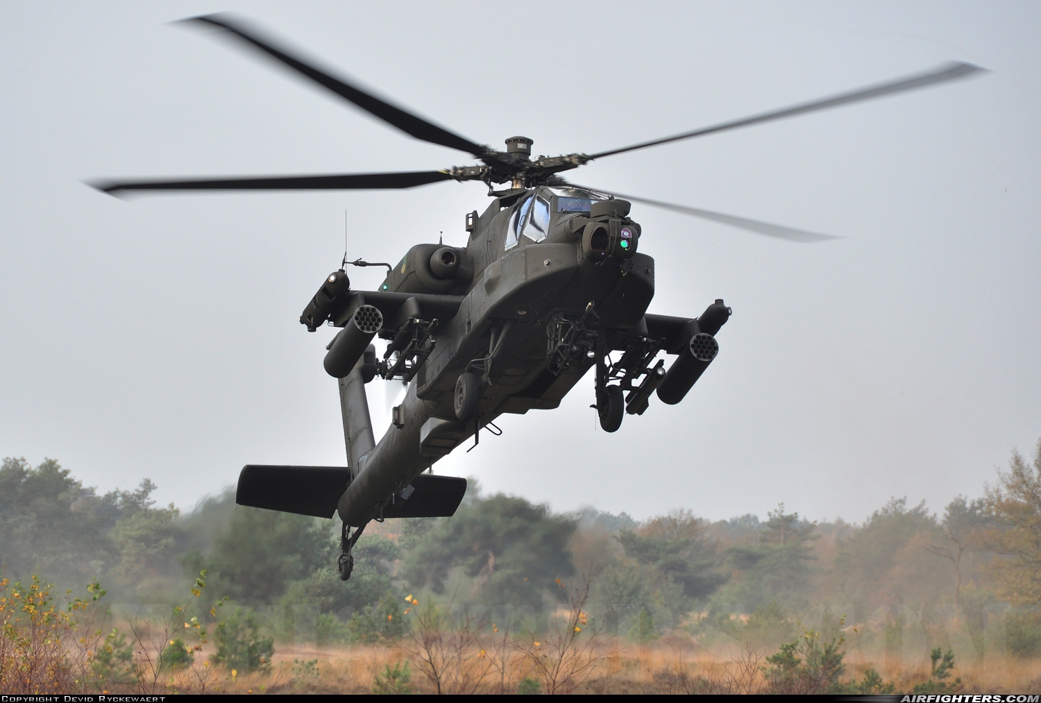 Netherlands - Air Force Boeing AH-64DN Apache Longbow Q-25 at Off-Airport - Oirschotse Heide (GLV5), Netherlands