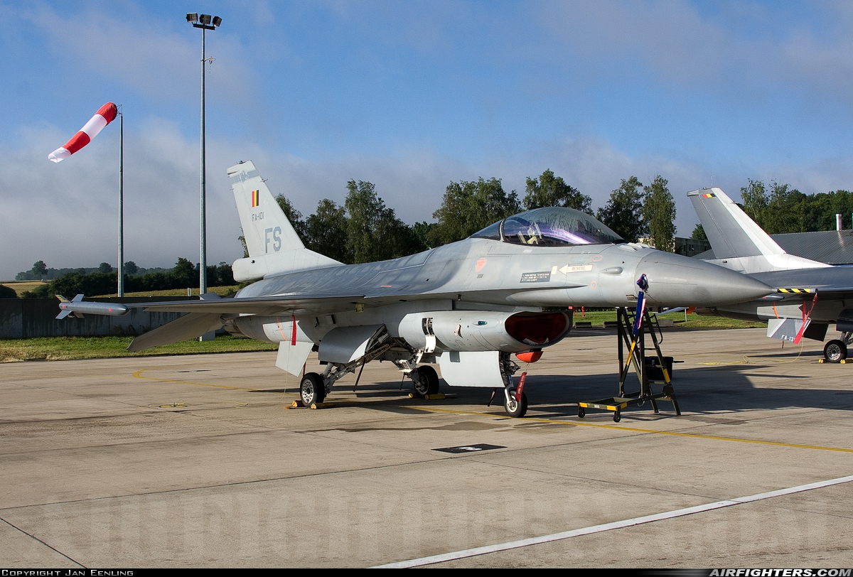 Belgium - Air Force General Dynamics F-16AM Fighting Falcon FA-101 at Florennes (EBFS), Belgium