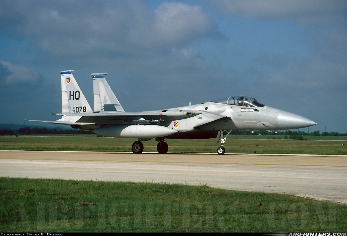 USA - Air Force McDonnell Douglas F-15A Eagle 77-0078 at Austin - Bergstrom Int. (AFB) (AUS / KBSM), USA