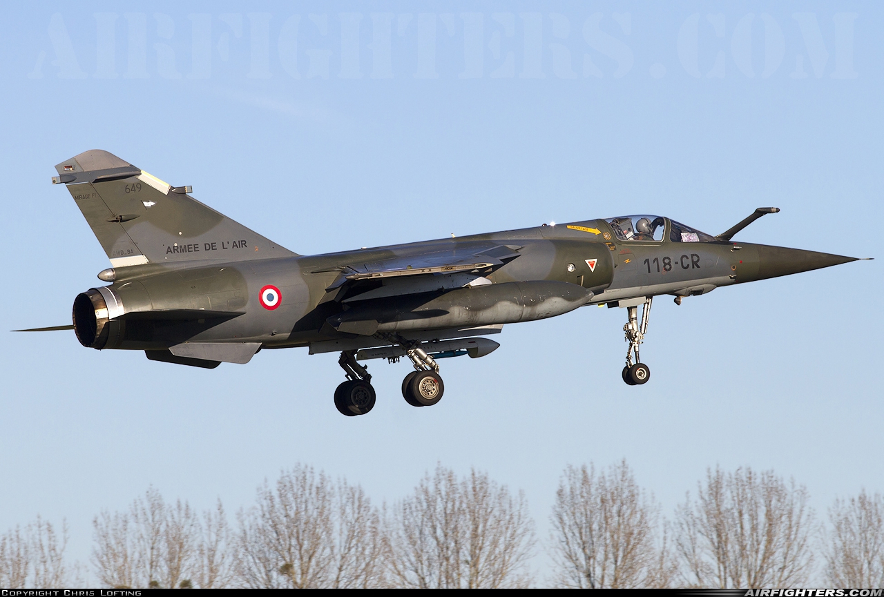 France - Air Force Dassault Mirage F1CR 649 at St. Dizier - Robinson (LFSI), France