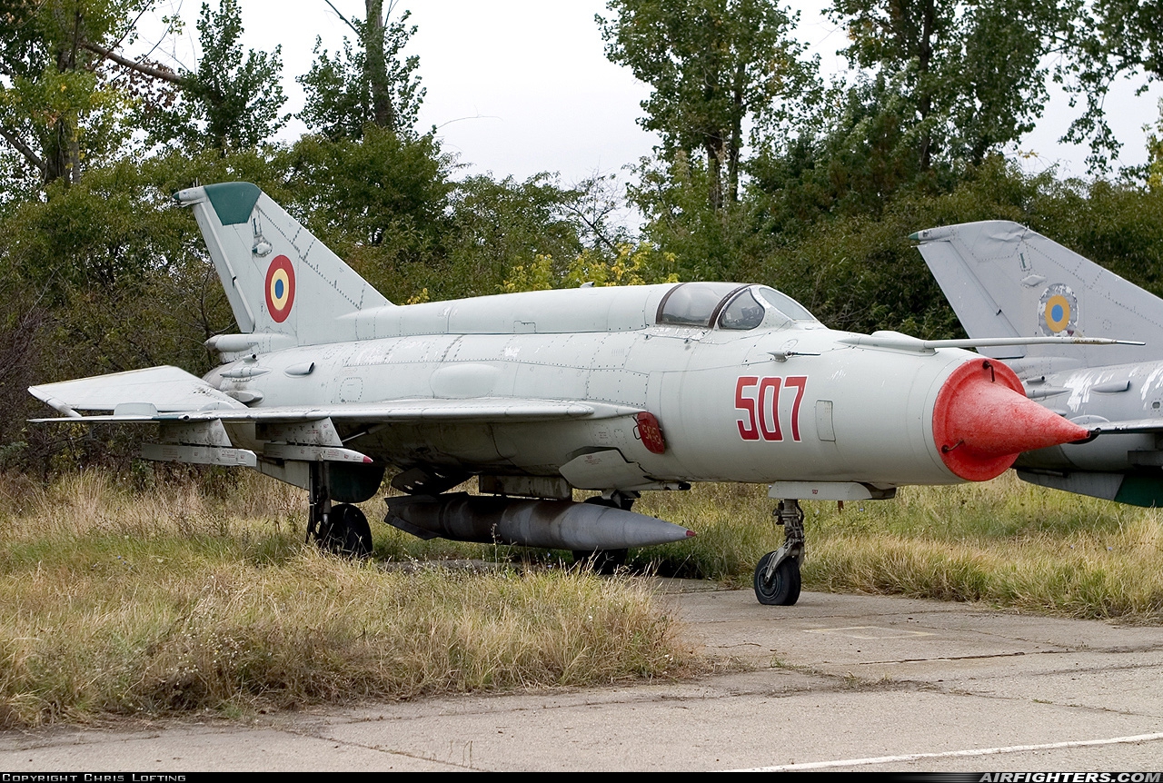 Romania - Air Force Mikoyan-Gurevich MiG-21M 507 at Craiova, Romania