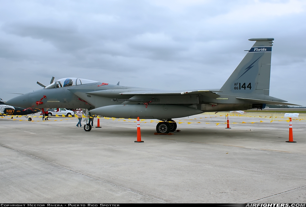 USA - Air Force McDonnell Douglas F-15C Eagle 86-0144 at Jacksonville - NAS Towers Field (NIP / KNIP), USA