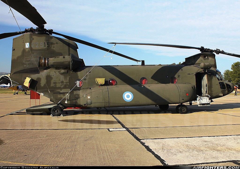 Greece - Army Boeing Vertol CH-47SD Chinook ES915 at Tanagra (LGTG), Greece