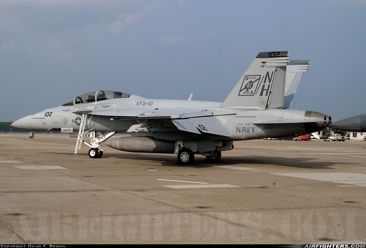 USA - Navy Boeing F/A-18F Super Hornet 166457 at Virginia Beach - Oceana NAS / Apollo Soucek Field (NTU / KNTU), USA