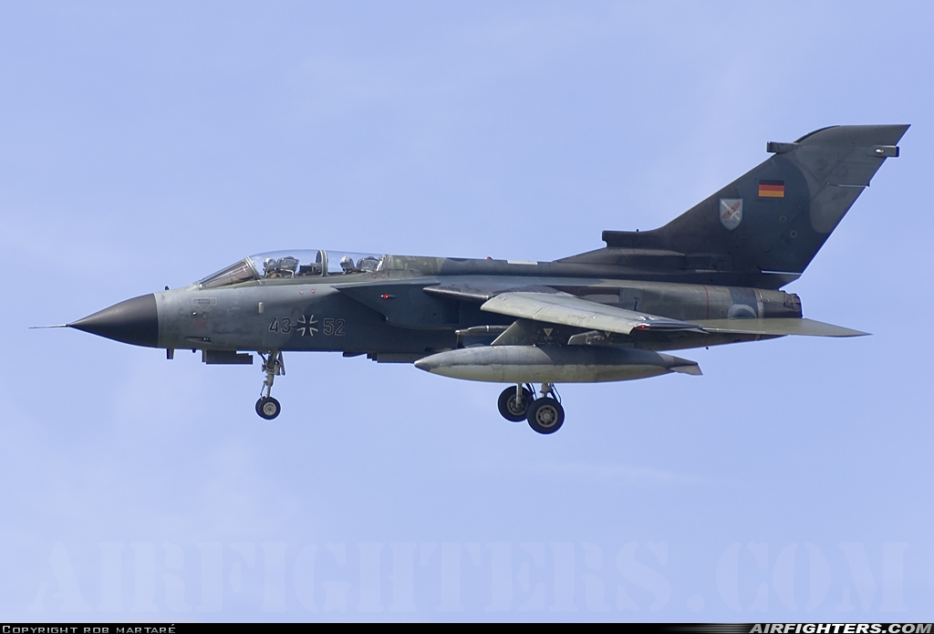 Germany - Air Force Panavia Tornado IDS 43+52 at Eindhoven (- Welschap) (EIN / EHEH), Netherlands