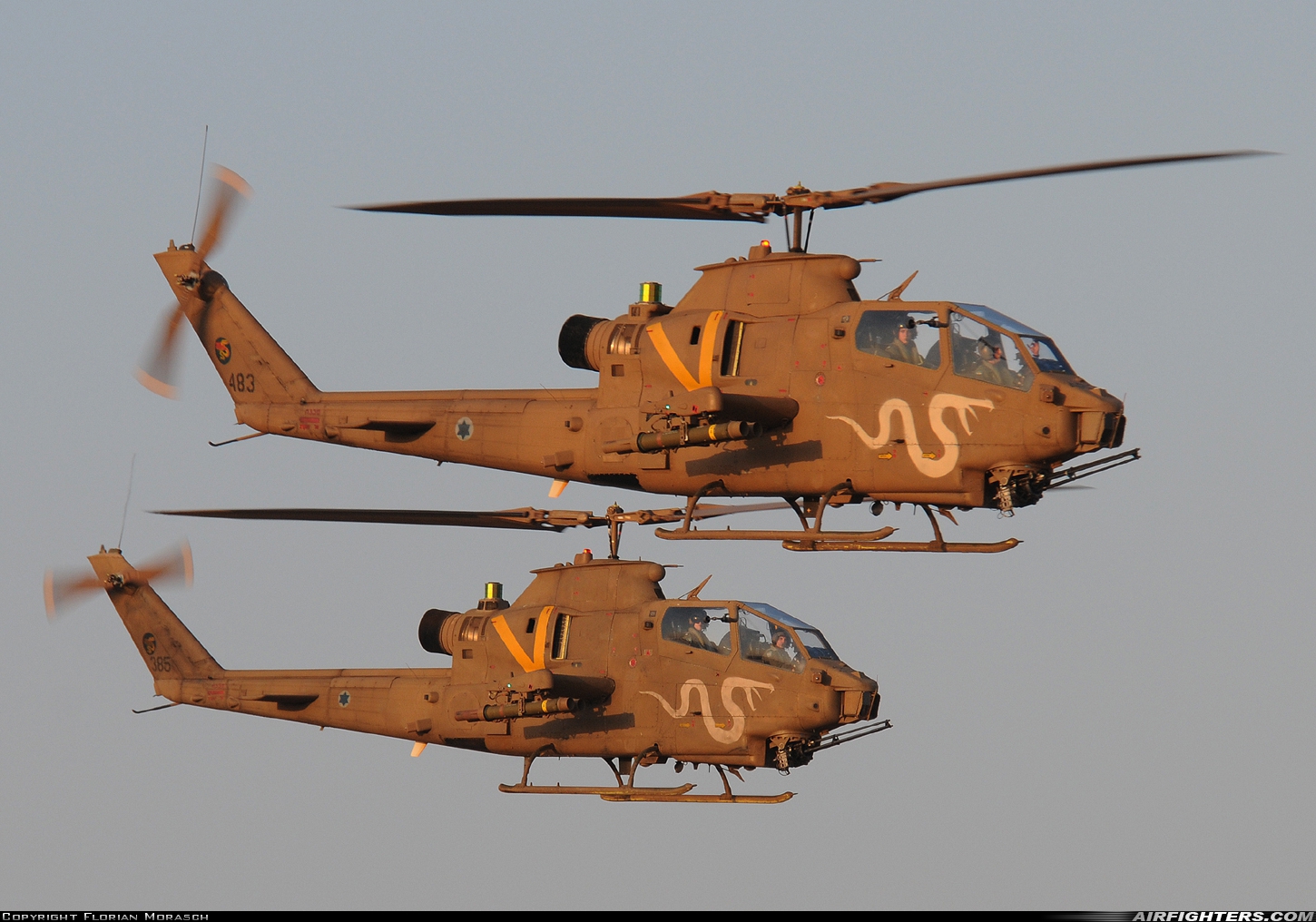 Israel - Air Force Bell AH-1S Tsefa A 483 at Beersheba - Hatzerim (LLHB), Israel
