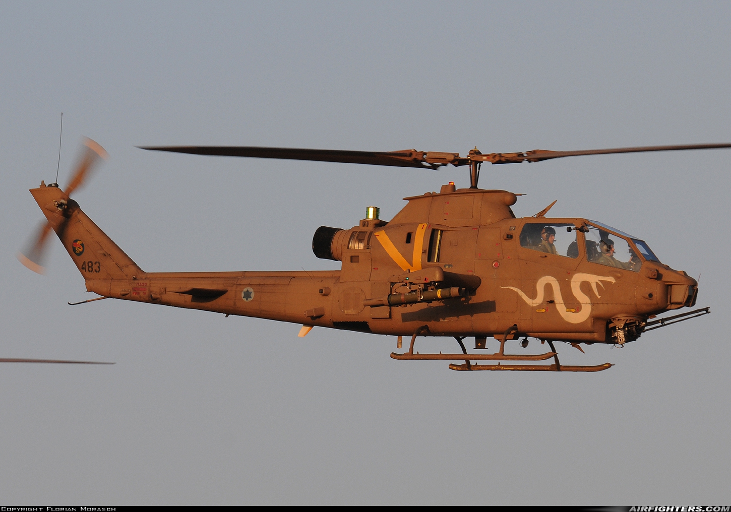 Israel - Air Force Bell AH-1S Tsefa A 483 at Beersheba - Hatzerim (LLHB), Israel