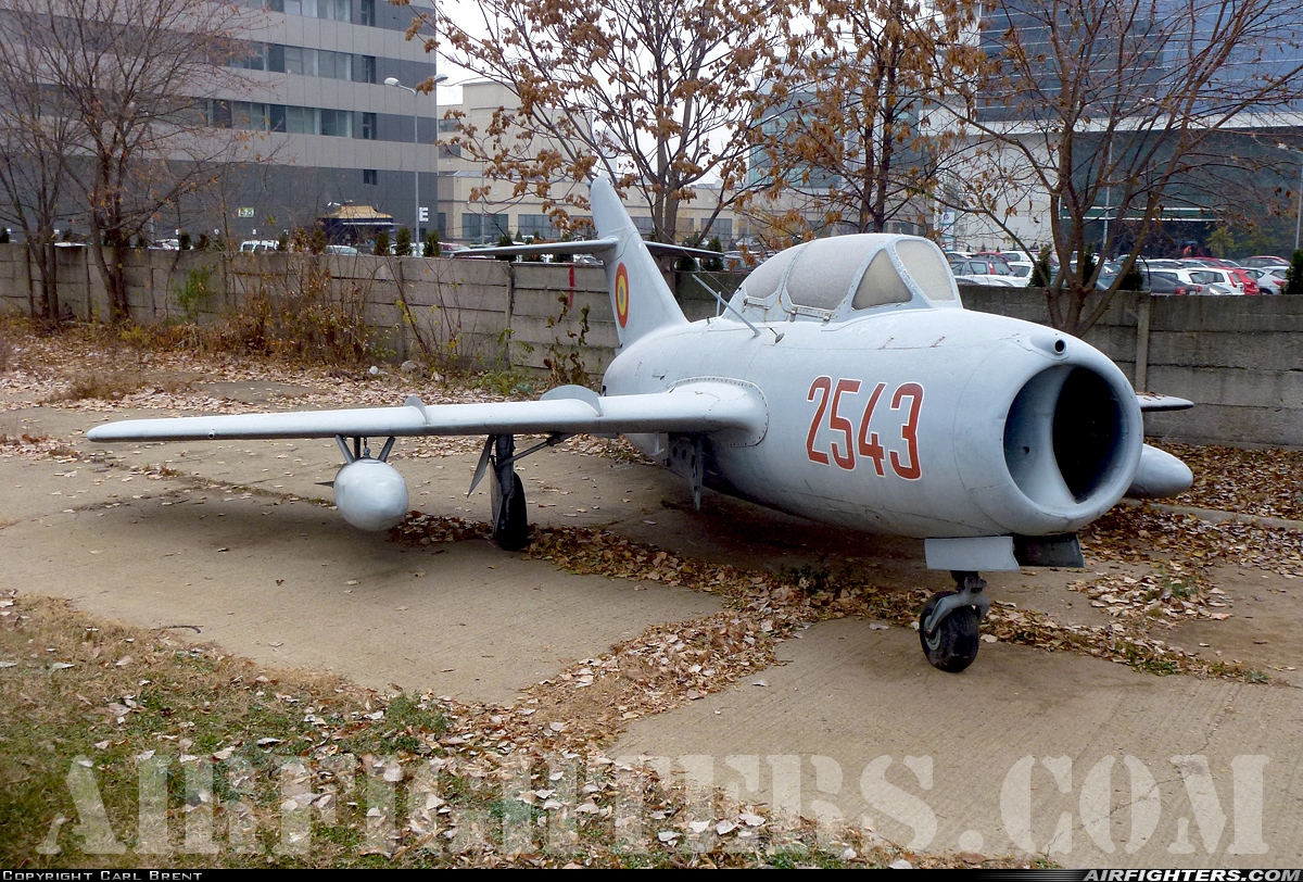 Romania - Air Force Mikoyan-Gurevich MiG-15UTI 2543 at Off-Airport - Bucharest, Romania