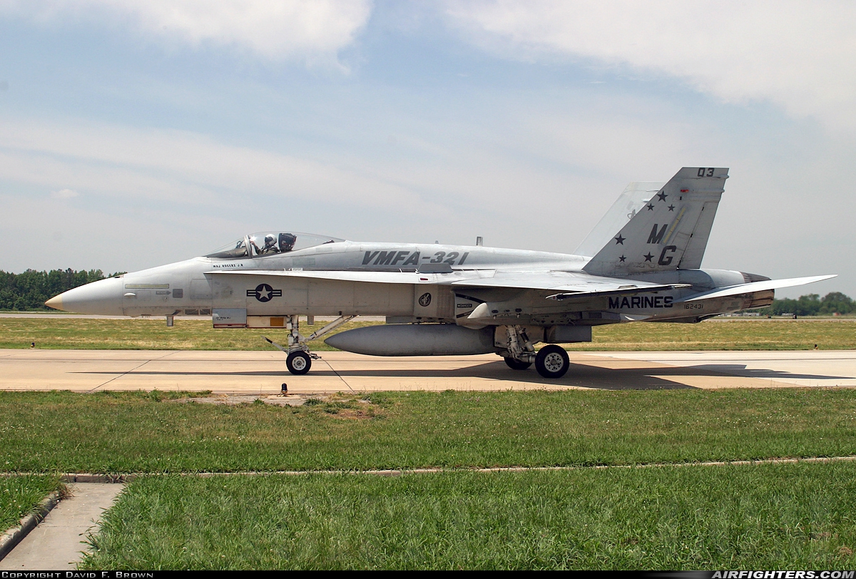USA - Marines McDonnell Douglas F/A-18A Hornet 162431 at Virginia Beach - Oceana NAS / Apollo Soucek Field (NTU / KNTU), USA