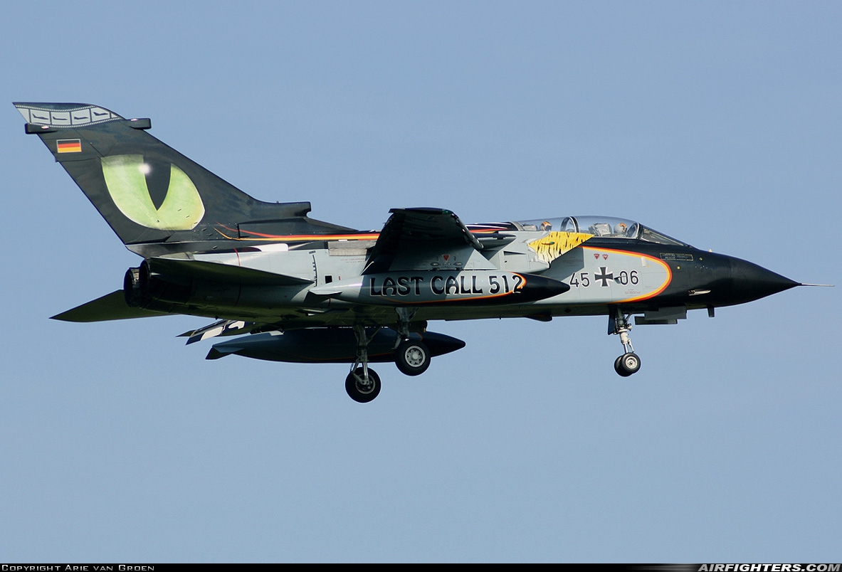 Germany - Air Force Panavia Tornado IDS 45+06 at Kleine Brogel (EBBL), Belgium