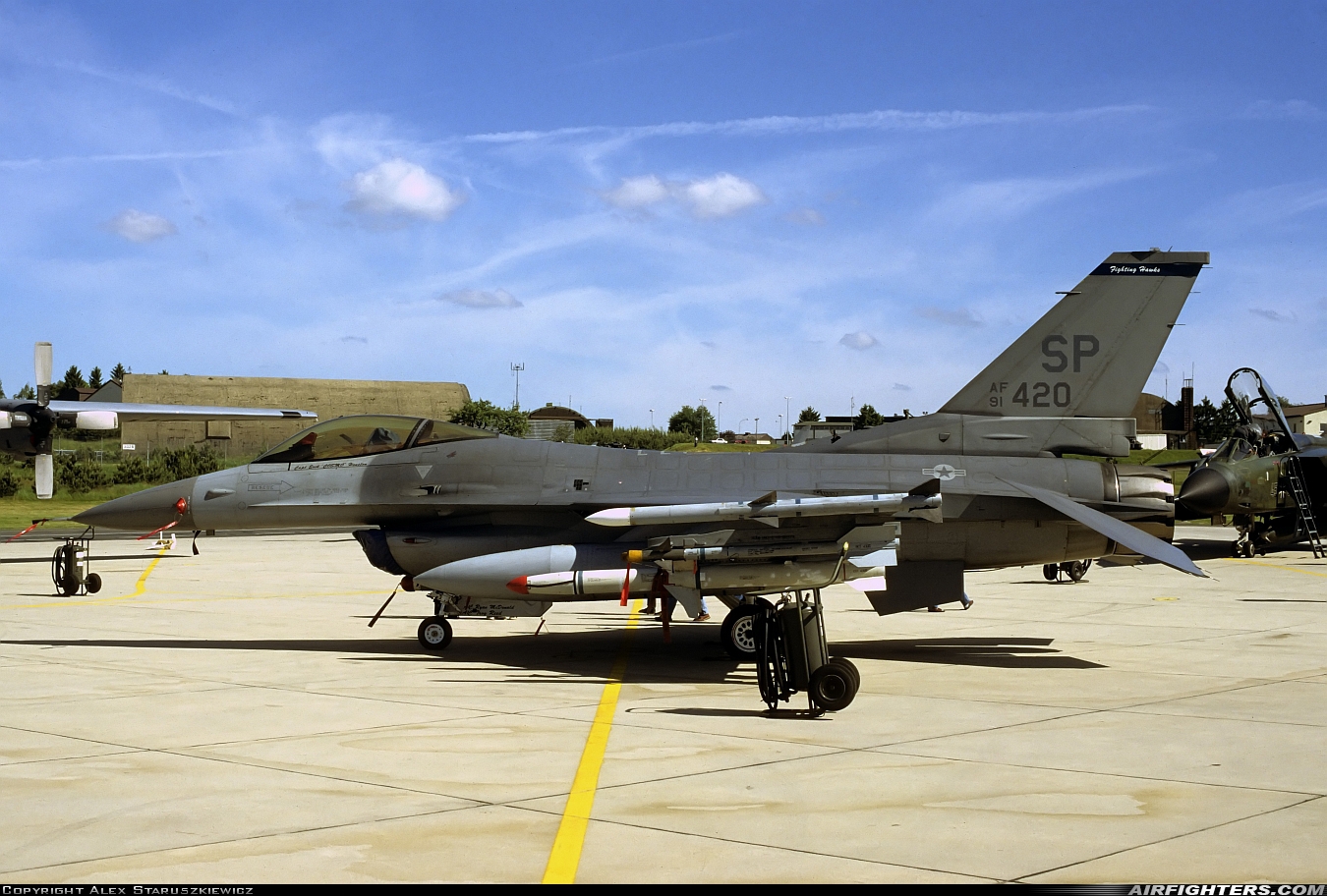 USA - Air Force General Dynamics F-16C Fighting Falcon 91-0420 at Spangdahlem (SPM / ETAD), Germany
