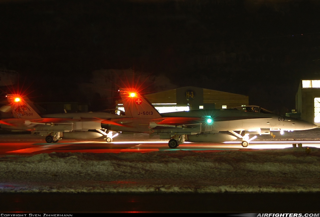 Switzerland - Air Force McDonnell Douglas F/A-18C Hornet J-5013 at Sion (- Sitten) (SIR / LSGS / LSMS), Switzerland